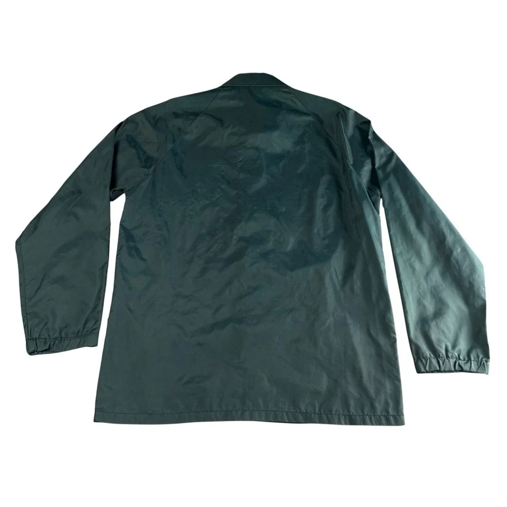 SPORTSMASTER Vintage USNA Windbreaker Mens M Teal Coach Jacket Made USA 30in
